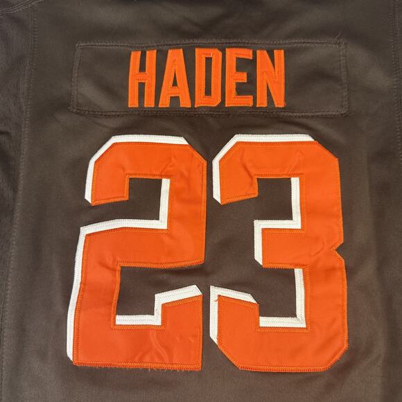 Nike NFL On The Field Cleveland Browns Joe Haden 23 Jersey Youth XL Dawg Pound - Picture 7 of 10